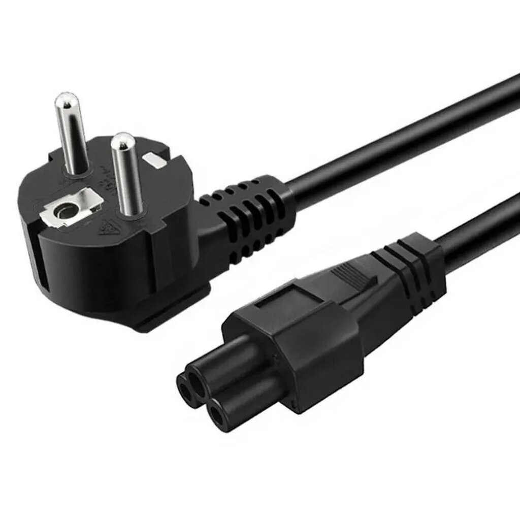 (706) Power Cable EU 3 รูกลม ขนาด 1.5 เมตร สายไฟต่อคอมพิวเตอร์ ปริ้นเตอร์ หม้อหุงข้าว ประกัน 1 ปี