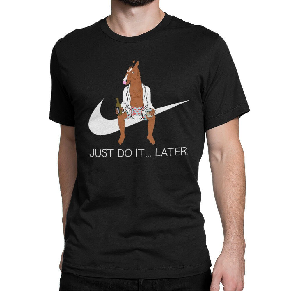 เสื้อยืดตลก BoJack Horseman Just Do It Later Men 934634