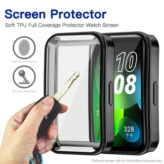 ป้องกันหน้าจอสําหรับ Huawei band 11/11Pro Full Coverage กันชน Soft TPU ป้องกันกรณีสําหรับ Huawei band 10/9/8 อุปกรณ์เสริม