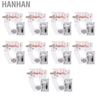 Hanhan Hem Presser Foot Rustproof Hemming Foot Kit for Sewing Machine