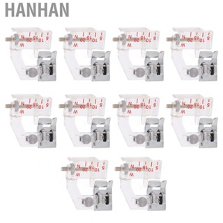 Hanhan Hem Presser Foot Rustproof Hemming Foot Kit for Sewing Machine