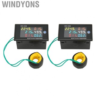 Windyons AC Meter Single Phase LCD Digital AC Panel Meter Voltage Power  S