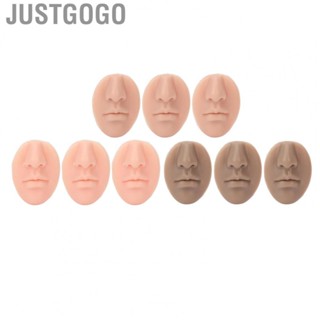 Justgogo Silicone Nose Model  3pcs Soft Silicone Nose Model Flexible Compact  for Teacher for Salon