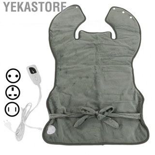 Yekastore Back Heating Pad  Dark Grey Office Heating Pad Hands Free Design 6 Temperature Adjustment  for Home