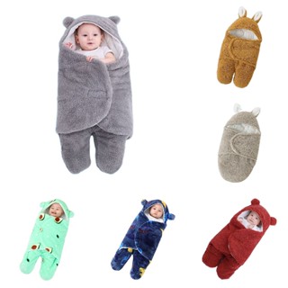 Baby sleeping bag thickened hooded pajamas0-6M