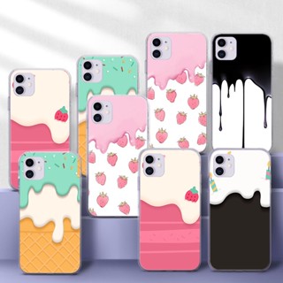 เคสโทรศัพท์มือถือแบบนิ่ม TPU ใส ลายสตรอเบอร์รี่ ครีมเค้ก 241A สําหรับ Samsung S10 S10E S20 Fe Lite S20 Ultra S21 Plus