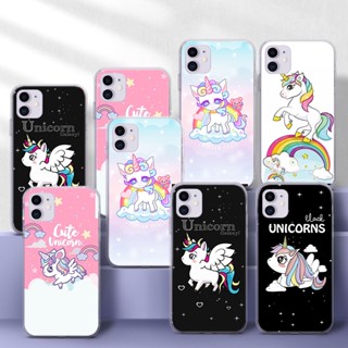 151u เคสโทรศัพท์มือถือใส TPU แบบนิ่ม ลายการ์ตูนยูนิคอร์น สําหรับ Samsung A21S A22 A22S A30S A32 A40S M30 A42 A5 A50 A50S