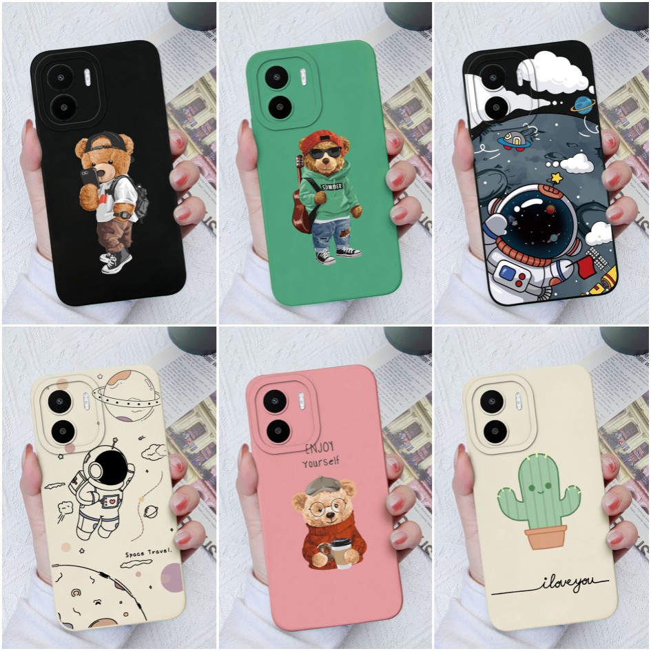 เคสโทรศัพท์มือถือซิลิโคน ทรงสี่เหลี่ยม กันกระแทก สําหรับ Xiaomi Redmi A1 A2 A 1 A 2 A1 Plus A2 Plus 