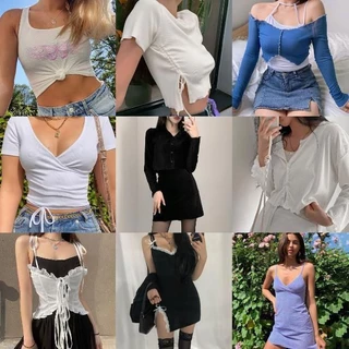 เสื้อท็อป วันพีช สุ่มสี สําหรับผู้หญิง