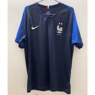 เสื้อกีฬาแขนสั้น ลายทีมชาติฟุตบอล France Home 2018 ไซส์ S-XXL ชุดเหย้า สําหรับผู้ชาย AAA