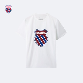 Kswiss เสื้อยืดแฟชั่น แขนสั้น พิมพ์ลาย สไตล์คลาสสิก อเนกประสงค์