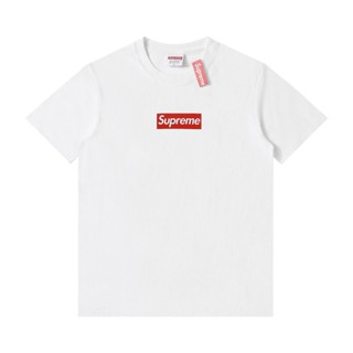 เสื้อยืดแขนสั้น คอกลม พิมพ์ลายโลโก้ Supreme SS23 West HollyBox สําหรับผู้ชาย และผู้หญิง