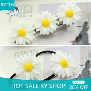 ( •̀ ω •́ )✧RY  กิ๊บติดผมลายดอกเดซี่สไตล์เกาหลี