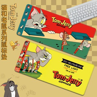 แผ่นรองเมาส์ คีย์บอร์ด ลายการ์ตูนแมว Tom Jerry น่ารัก ขนาดใหญ่ ซักทําความสะอาดได้ สําหรับผู้หญิง