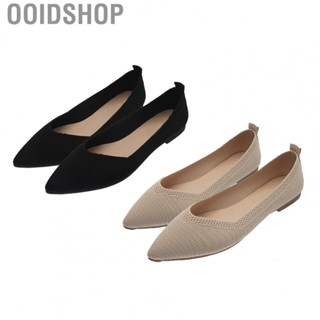 Ooidshop Women Ballet Flats  Women Knit  Shoes Slip On Non Slip Ergonomic Elastic  for Walking