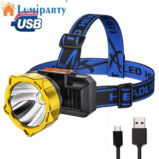 Lumiparty ไฟฉายฉุกเฉิน Led แบบพกพา ชาร์จไฟได้ สําหรับตกปลากลางคืน