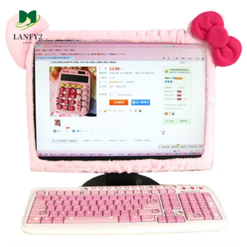 ALANFY ผ้าคลุมหน้าจอมอนิเตอร์ กันฝุ่น สําหรับคอมพิวเตอร์
