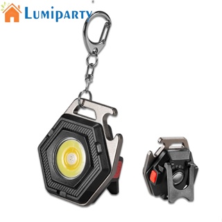 Lumiparty พวงกุญแจไฟฉาย Led ขนาดเล็ก แบบพกพา เบาพิเศษ ความสว่างสูง สําหรับตกปลา เดินป่า ตั้งแคมป์