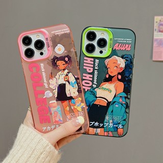 เคสโทรศัพท์มือถือ สองชั้น กันกระแทก สไตล์ฮิปฮอป สําหรับ iPhone 14Pro 13 12 11 Pro Max