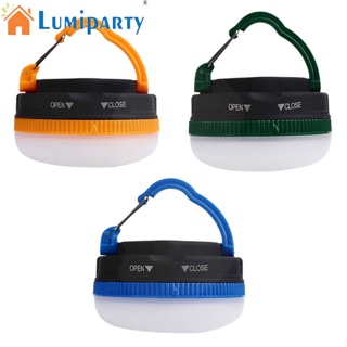 Lumiparty โคมไฟฉุกเฉิน Led 3.7v 3w พร้อมที่จับ 120lm กันน้ํา สําหรับตั้งแคมป์กลางแจ้ง