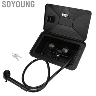 Soyoung Exterior Shower Box Kit  RV Outdoor Shower Fade Resistant  for Camper for Motorhome for Caravan