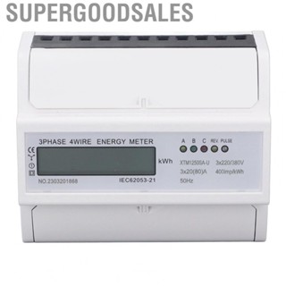 Supergoodsales Electric Meter High Accuracy 3 Phase 4 Wire Smart Power  7P for Home