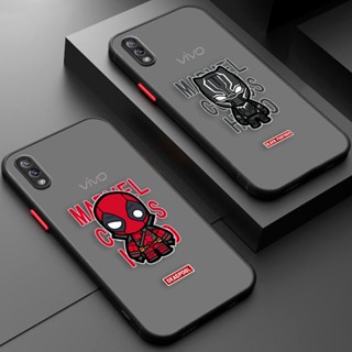 เคสโทรศัพท์มือถือ ผิวด้าน ลาย Deadpool Black Panther น่ารัก สําหรับ Vivo Y85 Y77 Y76S Y76 Y75 Y73S Y72 Y71 Y7-S Y76 Y53 Y52S Y51 Y50 Y35 Y22S Y21 Y20 Y19 Y17 Y16 Y15S Y02S Y02 5G