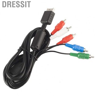 Dressit AV Cable  Stable Black Universal Component Cable Signal Interference Resistant  for Game Console Accessories