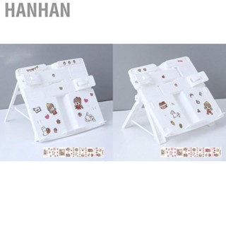 Hanhan Stand Adjustable Reading  Holder with Page Clips Plastic Reading Rest for Textbooks Mobile Phone