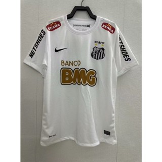 เสื้อกีฬาแขนสั้น ลายทีมชาติฟุตบอล Santos 2012 S-XXL ชุดเหย้า สีขาว แห้งเร็ว AAA สําหรับผู้ชาย