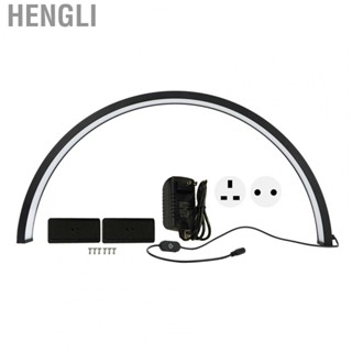 Hengli 35W 28 Inch  Half Moon Nail Desk Light Aluminum Alloy Dimmable Half Moon Nail Desk Lamp for Lash Extensions Skincare Live