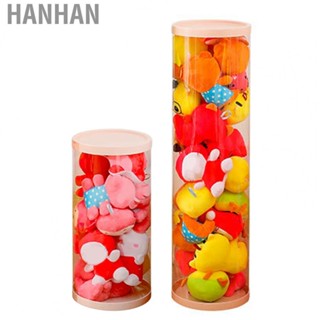 Hanhan Toy Storage Organizer  Doll Storage Bucket Clear PVC Space Saving Large  Dustproof  for Home