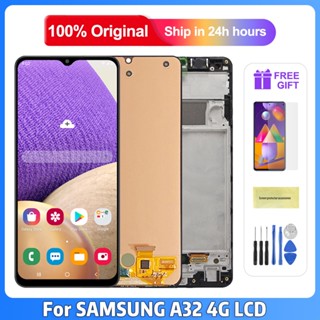 อะไหล่หน้าจอสัมผัสดิจิทัล LCD 6.4 นิ้ว สําหรับ Samsung Galaxy A32 4G A325 A325F SM-A325M A325F DS