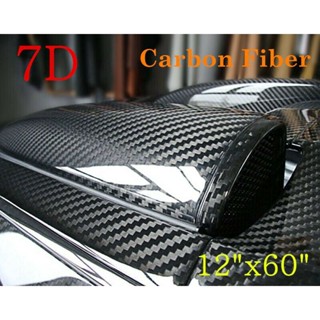 ⚡READYSTOCK⚡Car Sticker Carbon Fiber PVC Vinyl Decals Wrapping Film Water-resistance