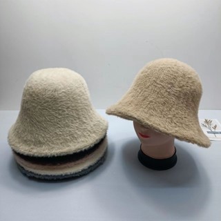 【MY-hat】หมวกบักเก็ต ผ้าวูล สองด้าน ให้ความอบอุ่น เข้ากับทุกการแต่งกาย แฟชั่นฤดูใบไม้ร่วง และฤดูหนาว