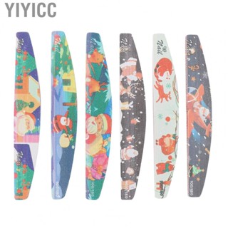 Yiyicc Washable Buffer File  Nail Files 6PCS 2 Sided Nail File  for Home for Nail Shop