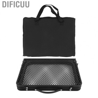 Dificuu Iron Mesh Table Aluminum Alloy Camping Portable Folding Table for Picnics