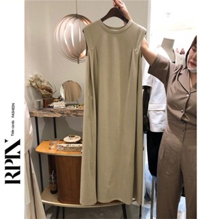 RPIN South Korea East Gate 2022 summer dress new sleeveless t-shirt for women medium-length knee-lazy vest dress