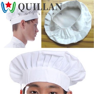 Quillan หมวกเชฟสีขาวสําหรับผู้ใหญ่ใส่ทําอาหาร