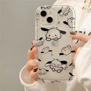 Yiki|เคสโทรศัพท์มือถือแบบนิ่ม ใส กันกระแทก ลายการ์ตูน Pochacco น่ารัก สําหรับ Samsung S23 Ultra S23 S22 Plus S21 Ultra S20 S21 FE S10