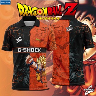 เสื้อยืดโปโล UNISEX ลาย GSHOCK DRAGON BALL Z RETRO