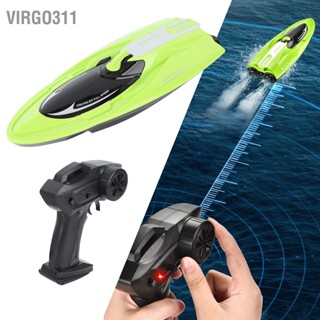  Virgo311 RC เรือความเร็วสูง 4 ช่อง 2.4G รีโมทคอนโทรลเรือแข่งพร้อมแบตเตอรี่แบบชาร์จไฟได้สำหรับอายุ 8 ปีขึ้นไป