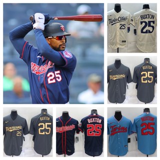 MLB Minnesota Twins Byron Buxton เสื้อยืดเบสบอลบุรุษ