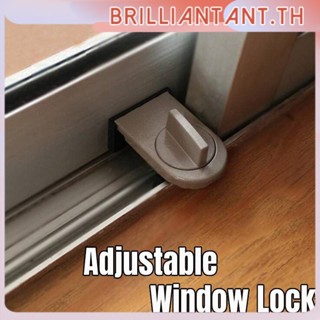 ประตู/หน้าต่าง ล็อคบานเลื่อน Safety Slide Security For Stopper Child Childproof Safety Lock Adjustable Anti-theft Lock Buckle Window Stopper Safety Lock bri