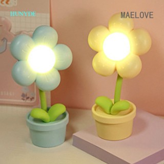 Maelove โคมไฟตั้งโต๊ะ Led ลายดอกไม้น่ารัก สร้างสรรค์ ของขวัญสําหรับเด็ก