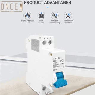 【ONCEMOREAGAIN】Circuit Breaker 1P+N 230V/240V Rated Voltage 6/10/16/20/25/32A Class 3