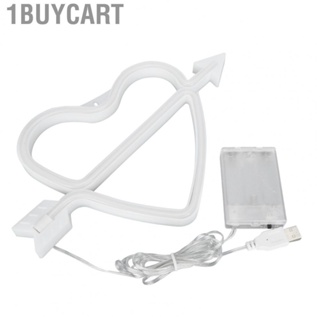 1buycart Neon Sign Heart  Light Wall Decor USB Or