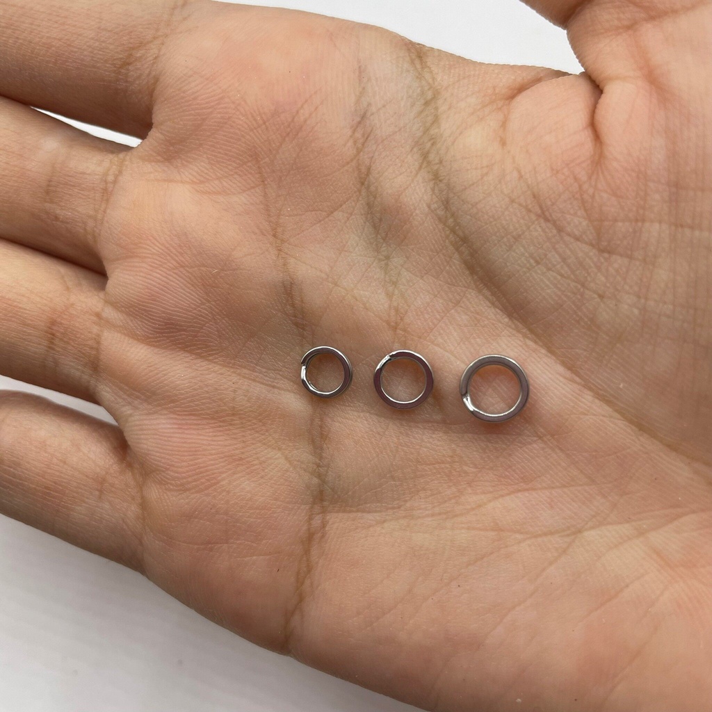 ห่วงสปริทริง ห่วงใส่เหยื่อปลอมSPLIT RING CHAMPION มี 3 ขนาด 4/ 4.5/5 ใช้ทำเหยื่อปลอม ทำจากแสตนเลสสตีล แข็งแรงไม่เป็นสนิม ราคา ถูกที่สุด ดีลบีเคเค แกลเลอรีภาพที่ 7