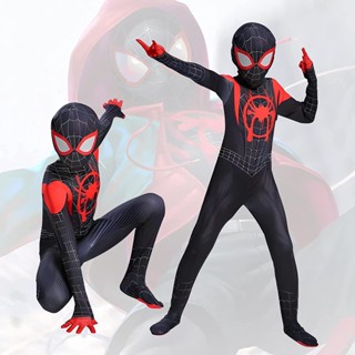 ชุดบอดี้สูท ลาย Spider-Man Miles Iron Expedition สําหรับผู้ใหญ่ และเด็ก