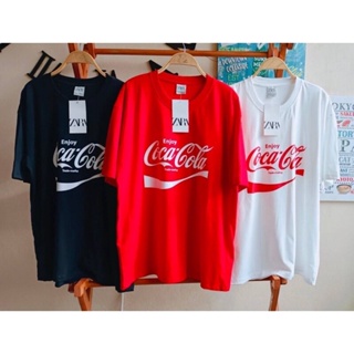 เสื้อยืด เสื้อพิมพ์ลาย coca cola เสื้อ oversize แฟชั่นS-5XL